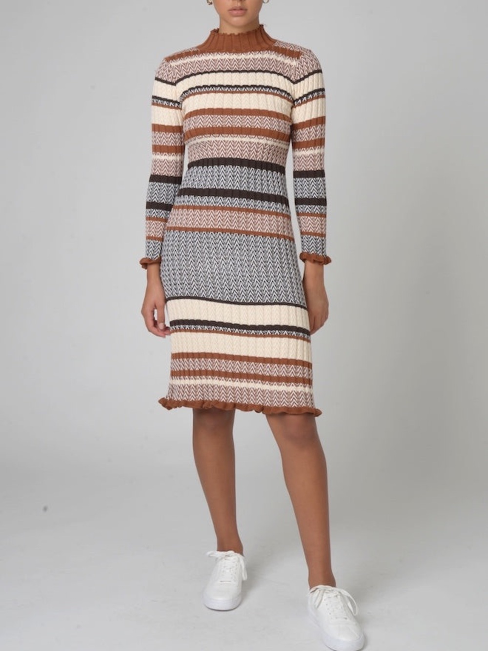 NWT Anthropologie Cistar New York Acacia Sweater Midi Dress Small Striped Fall